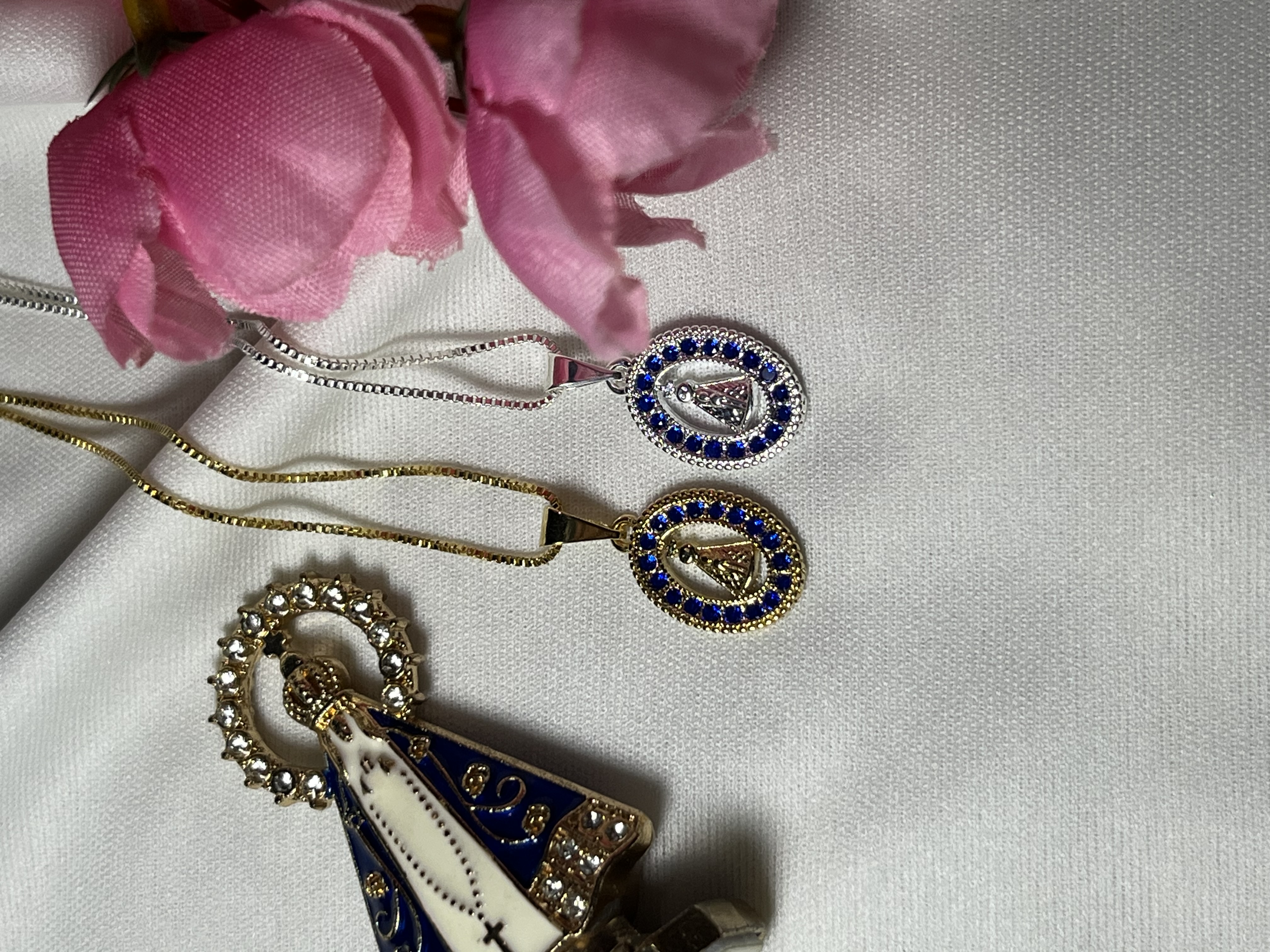 Colar Cravejado Nossa Senhora Aparecida