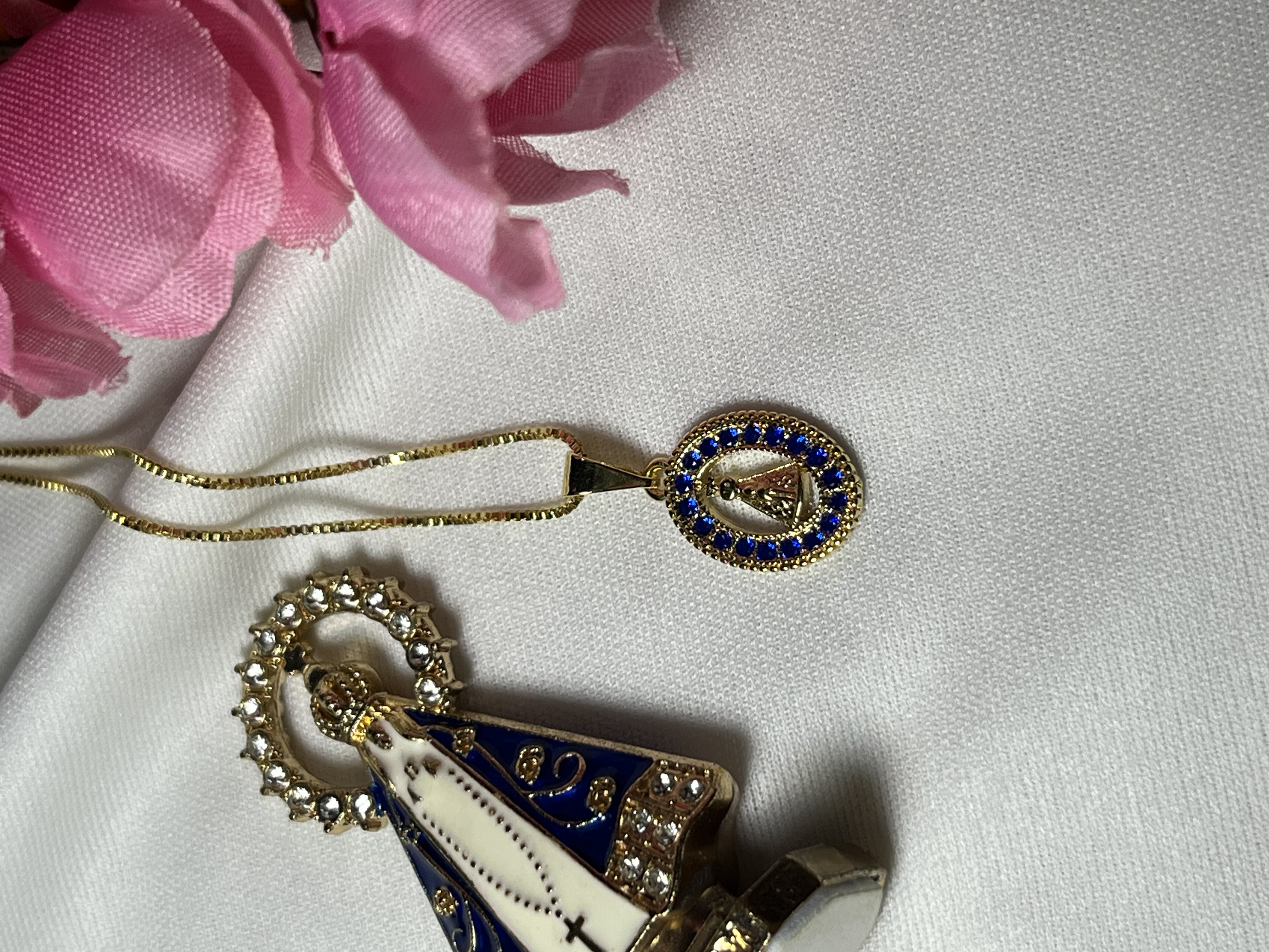 Colar Cravejado Nossa Senhora Aparecida